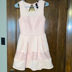 Pink, pleated dress
